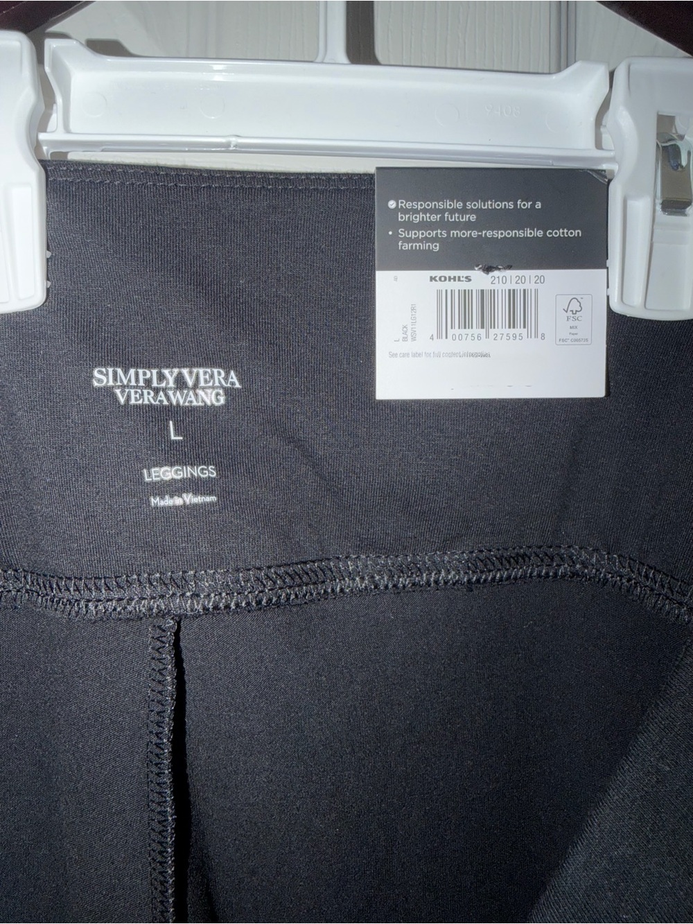 Simply Vera Vera Wang Women's Black Leggings